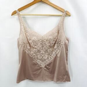 Vanity Fair Vintage Taupe Lace Cami
